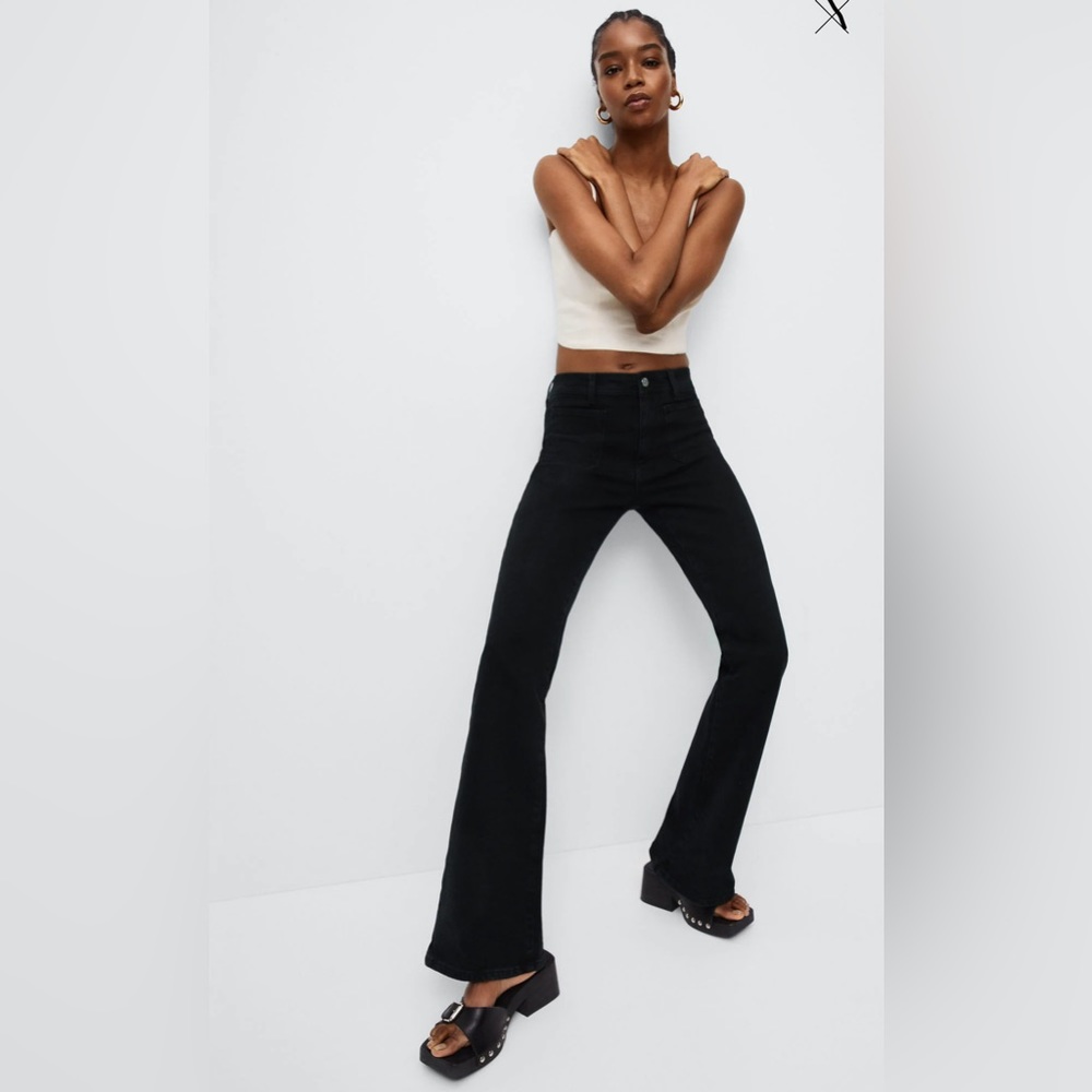 NWT Flared Black Jeans